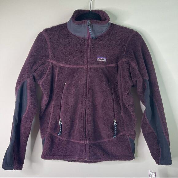 Vintage patagonia deep pile‎ Retro X Plum purple full zip jacket small women's - Picture 1 of 7